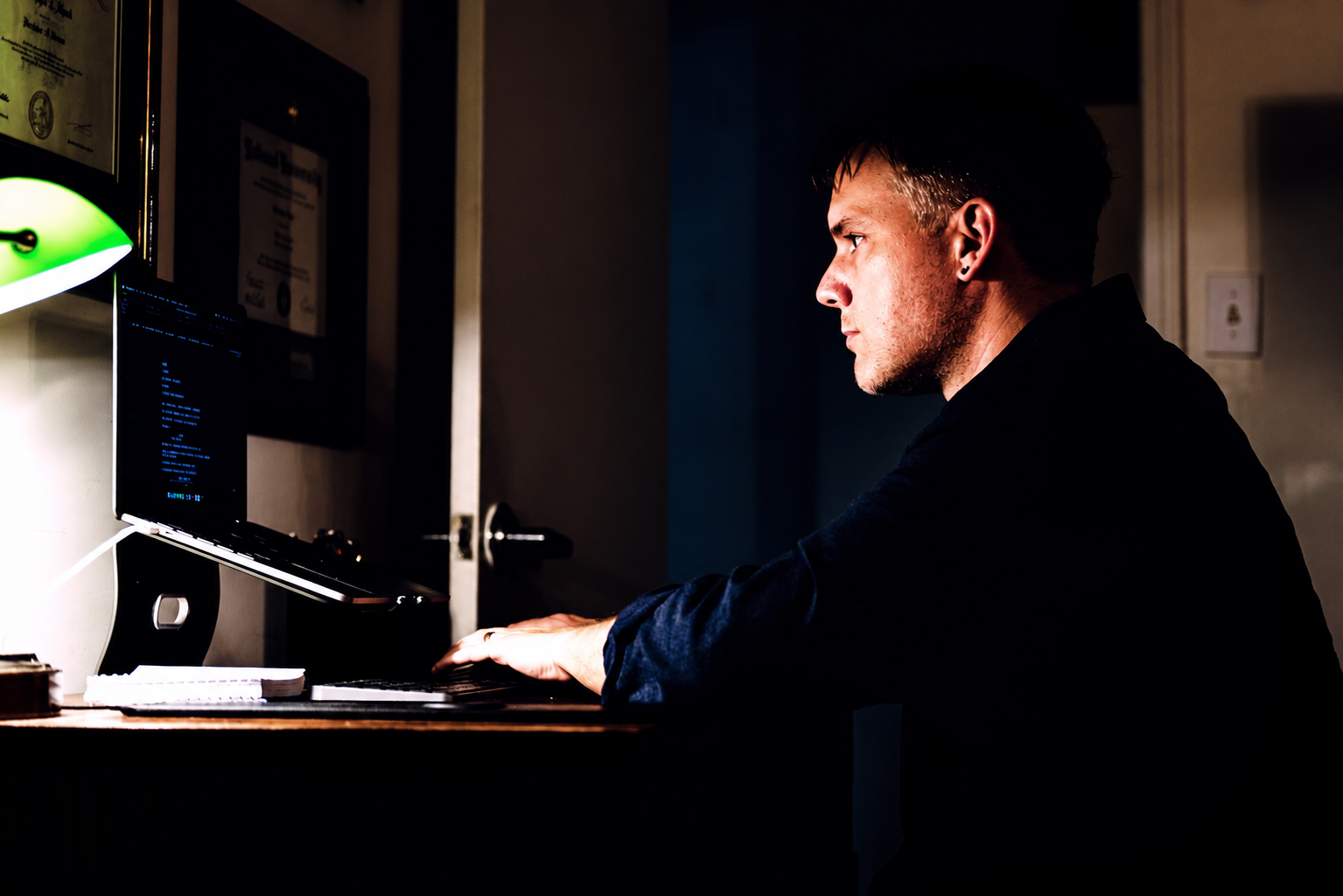 Christopher Shank at work