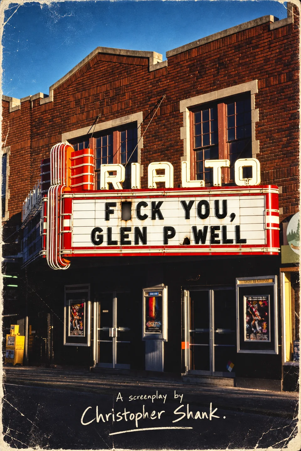 Poster for FUCK YOU, GLEN POWELL